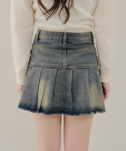 ☆韓国の人気☆【THREETIMES】☆Olive flared skir.t☆スカート threetimes] Katie lace skirt Ivory 正規品 韓国ブランド 韓国