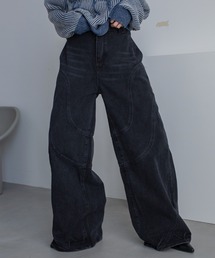 VACANCY | ウェーブラインワイドデニム(デニムパンツ)