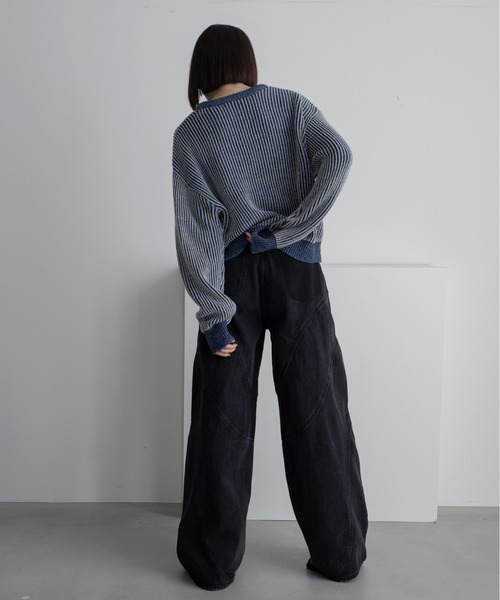 VACANCY バイカラーデニムジャケット(ユニセックス) VACANCY