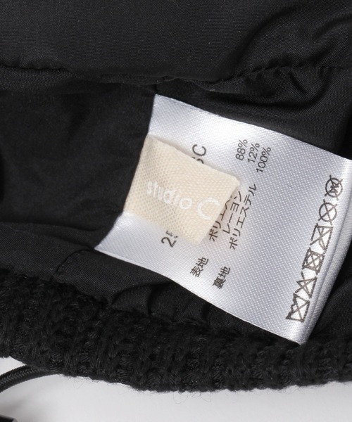 studio CLIP（スタディオクリップ）の「ニットソーベレー（ハンチング/ベレー帽・レディース・アイボリー/ブラック・FREE）」の7枚目の写真