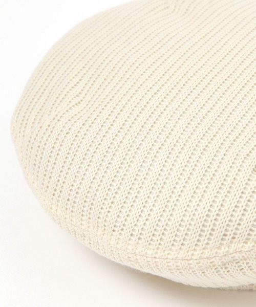 studio CLIP（スタディオクリップ）の「ニットソーベレー（ハンチング/ベレー帽・レディース・アイボリー/ブラック・FREE）」の6枚目の写真