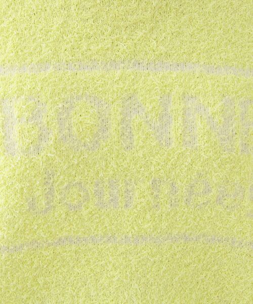 Cutie Blonde（キューティーブロンド）の「ゆるっと抜け感 カールヤーンロゴニット（ニット/セーター・レディース・ブラック/オフホワイト/ライトイエロー系・03/02/01/04）」の14枚目の写真