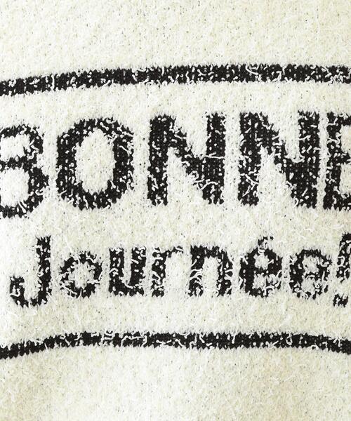 Cutie Blonde（キューティーブロンド）の「ゆるっと抜け感 カールヤーンロゴニット（ニット/セーター・レディース・ブラック/オフホワイト/ライトイエロー系・03/02/01/04）」の10枚目の写真