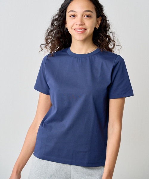 COLONY 2139(コロニートゥーワンスリーナイン)の「プレーティング半袖Tシャツ(Tシャツ/カットソー・レディース・ネイビー/チャコールグレー/グレー/ブラック/ホワイト・LARGE/MEDIUM/SMALL)」の5枚目の写真