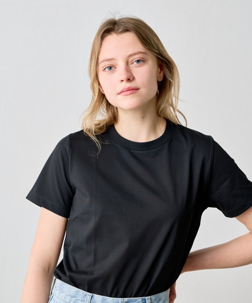 COLONY 2139(コロニートゥーワンスリーナイン)の「プレーティング半袖Tシャツ(Tシャツ/カットソー・レディース・ネイビー/チャコールグレー/グレー/ブラック/ホワイト・LARGE/MEDIUM/SMALL)」の3枚目の写真