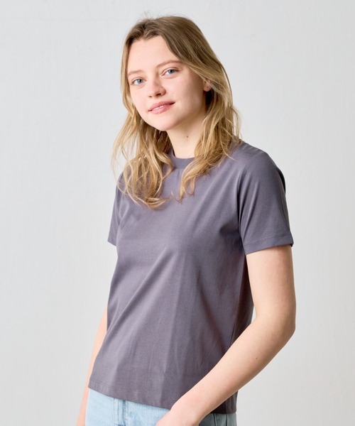 COLONY 2139(コロニートゥーワンスリーナイン)の「プレーティング半袖Tシャツ(Tシャツ/カットソー・レディース・ネイビー/チャコールグレー/グレー/ブラック/ホワイト・LARGE/MEDIUM/SMALL)」の16枚目の写真