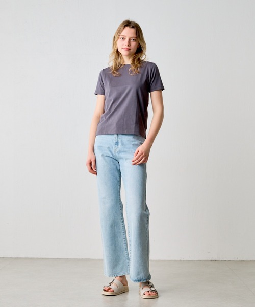 COLONY 2139(コロニートゥーワンスリーナイン)の「プレーティング半袖Tシャツ(Tシャツ/カットソー・レディース・ネイビー/チャコールグレー/グレー/ブラック/ホワイト・LARGE/MEDIUM/SMALL)」の17枚目の写真