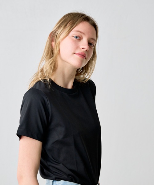 COLONY 2139(コロニートゥーワンスリーナイン)の「プレーティング半袖Tシャツ(Tシャツ/カットソー・レディース・ネイビー/チャコールグレー/グレー/ブラック/ホワイト・LARGE/MEDIUM/SMALL)」の9枚目の写真