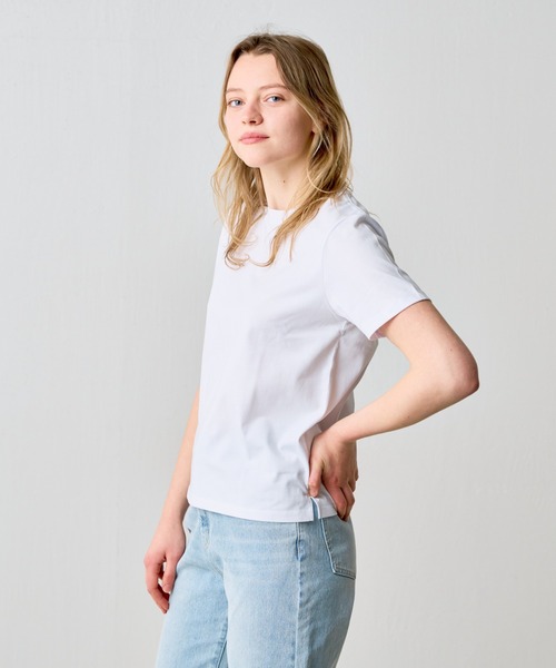 COLONY 2139(コロニートゥーワンスリーナイン)の「プレーティング半袖Tシャツ(Tシャツ/カットソー・レディース・ネイビー/チャコールグレー/グレー/ブラック/ホワイト・LARGE/MEDIUM/SMALL)」の6枚目の写真