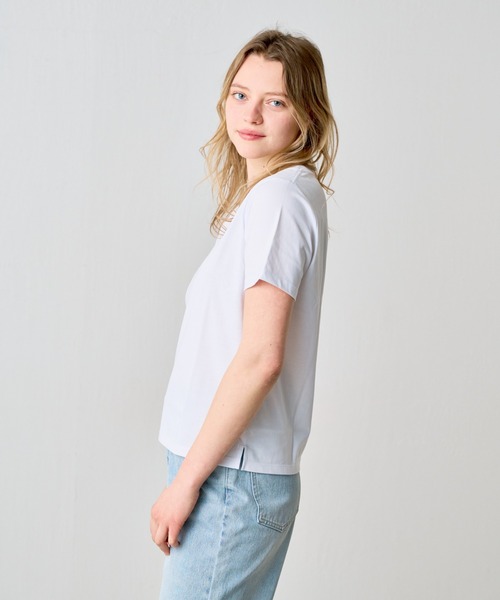 COLONY 2139(コロニートゥーワンスリーナイン)の「プレーティング半袖Tシャツ(Tシャツ/カットソー・レディース・ネイビー/チャコールグレー/グレー/ブラック/ホワイト・LARGE/MEDIUM/SMALL)」の7枚目の写真