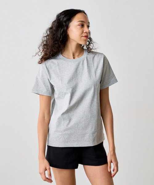 COLONY 2139(コロニートゥーワンスリーナイン)の「プレーティング半袖Tシャツ(Tシャツ/カットソー・レディース・ネイビー/チャコールグレー/グレー/ブラック/ホワイト・LARGE/MEDIUM/SMALL)」の22枚目の写真