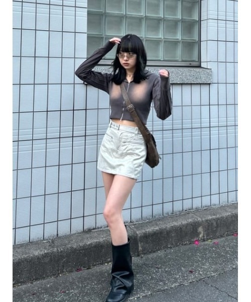 LAGUA GEM(ラグアジェム)の「VINTAGE LIKE WASH フーディ(パーカー・レディース・ブラウン/チャコールグレー・FREE)」の22枚目の写真
