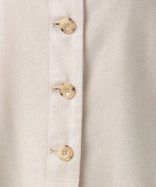 BAYFLOW（ベイフロー）の「[セットアップ可能]リネンキャミビスチェ（キャミソール・レディース・アイボリー/イエロー・SMALL/MEDIUM）」の11枚目の写真