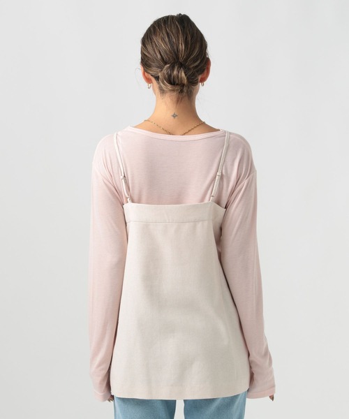 BAYFLOW（ベイフロー）の「[セットアップ可能]リネンキャミビスチェ（キャミソール・レディース・アイボリー/イエロー・SMALL/MEDIUM）」の5枚目の写真