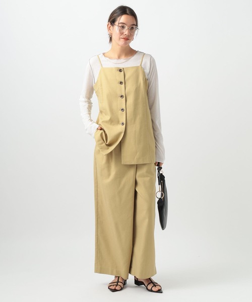 BAYFLOW（ベイフロー）の「[セットアップ可能]リネンキャミビスチェ（キャミソール・レディース・アイボリー/イエロー・SMALL/MEDIUM）」の18枚目の写真