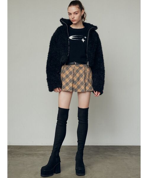 EMODA（エモダ）の「スクエアフィットロングブーツ（ブーツ・レディース・ブラック・SMALL/MEDIUM/LARGE）」の13枚目の写真