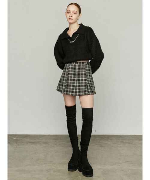 EMODA（エモダ）の「スクエアフィットロングブーツ（ブーツ・レディース・ブラック・SMALL/MEDIUM/LARGE）」の16枚目の写真