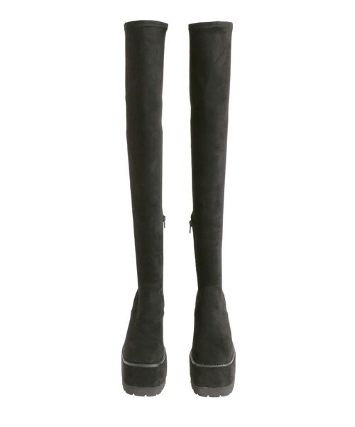 EMODA（エモダ）の「スクエアフィットロングブーツ（ブーツ・レディース・ブラック・SMALL/MEDIUM/LARGE）」の5枚目の写真