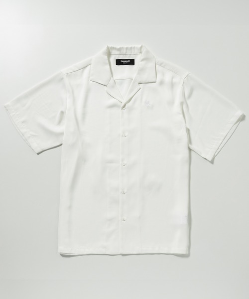 1PIU1UGUALE3  RELAX （ウノピゥウノウグァーレトレ リラックス）の「1PIU1UGUALE3 RELAX(ウノピゥウノウグァーレトレ リラックス)ロゴアロハ半袖シャツ ショートスリーブシャツ（シャツ/ブラウス・メンズ・ホワイト/ブラック・S/M/L/XL/XXL）」の20枚目の写真