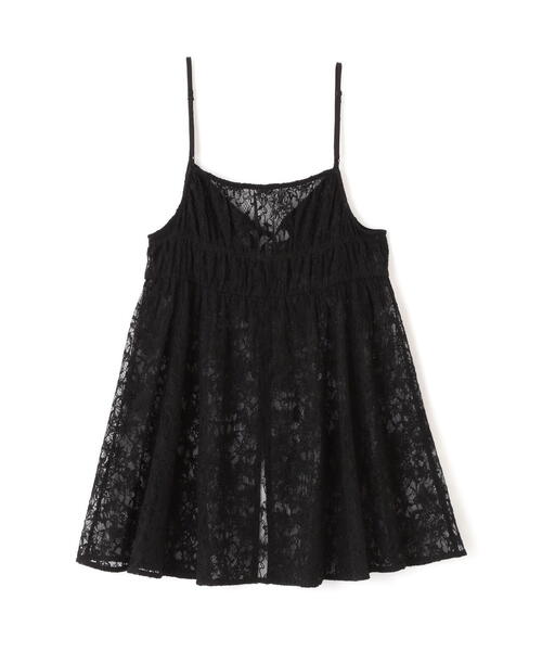 FREE'S MART（フリーズマート）の「◆前後2WAYレースチュニックキャミブラウス（シャツ/ブラウス・レディース・ホワイト/ブラック・FREE）」の3枚目の写真