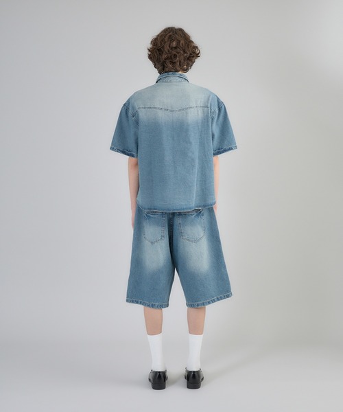 Regen Glanz（レーゲングランツ）の「denim shirt/デニムシャツ（シャツ/ブラウス・メンズ・ブルー/ブラック・LARGE/MEDIUM）」の12枚目の写真