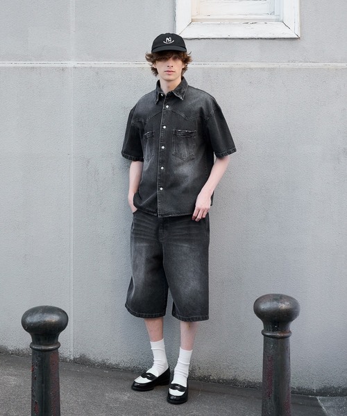 Regen Glanz（レーゲングランツ）の「denim shirt/デニムシャツ（シャツ/ブラウス・メンズ・ブルー/ブラック・LARGE/MEDIUM）」の22枚目の写真