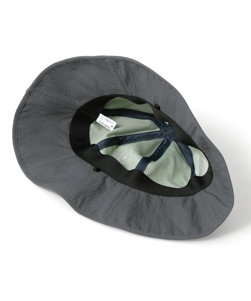 halo commodity（ハロ　コモディティー）の「halo commodity Karst Horn Hat ハロ コモディティー カルストホーンハット アドベンチャーハット サファリハット 帽子 ヒモ付き（ハット・レディース・チャコールグレー/ブラック・FREE）」の10枚目の写真