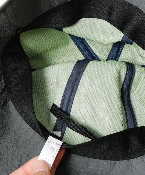 halo commodity（ハロ　コモディティー）の「halo commodity Karst Horn Hat ハロ コモディティー カルストホーンハット アドベンチャーハット サファリハット 帽子 ヒモ付き（ハット・レディース・チャコールグレー/ブラック・FREE）」の8枚目の写真