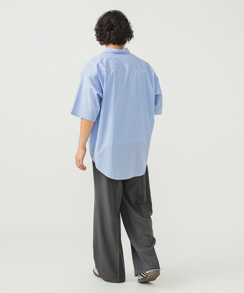 BEAMS（ビームス）の「ストライプ イージー ミニレギュラーカラー シャツ（シャツ/ブラウス・メンズ・ブラウン/サックスブルー・XL/L/M/S）」の19枚目の写真