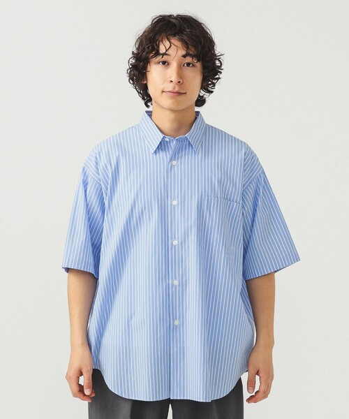 BEAMS（ビームス）の「ストライプ イージー ミニレギュラーカラー シャツ（シャツ/ブラウス・メンズ・ブラウン/サックスブルー・XL/L/M/S）」の16枚目の写真