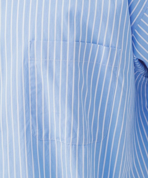 BEAMS（ビームス）の「ストライプ イージー ミニレギュラーカラー シャツ（シャツ/ブラウス・メンズ・ブラウン/サックスブルー・XL/L/M/S）」の14枚目の写真