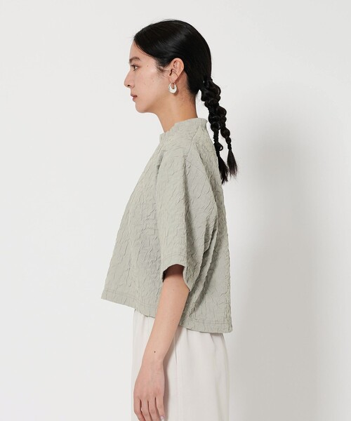 BEAUTY&YOUTH UNITED ARROWS(ビューティーアンドユースユナイテッドアローズ)の「ジャガード クルーネック 6分袖 プルオーバー(Tシャツ/カットソー・レディース・ブラック/グレー/ホワイト・FREE)」の20枚目の写真
