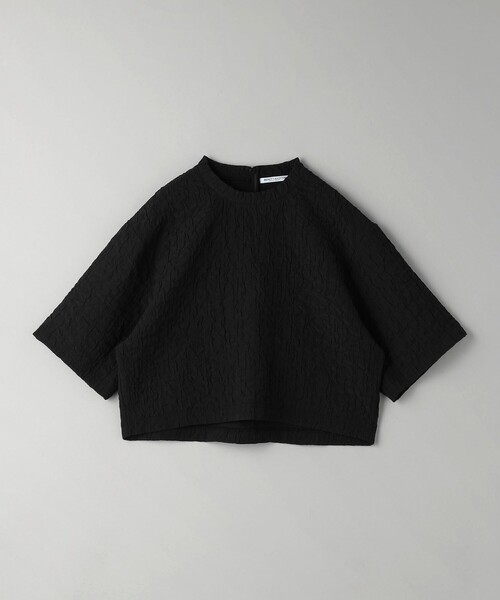 【新品】BEAUTY&YOUTH ジャガード クルーネック 6分袖 プルオーバー BEAUTY＆YOUTH UNITED ARROWS tシャツ ジャガード クルーネック