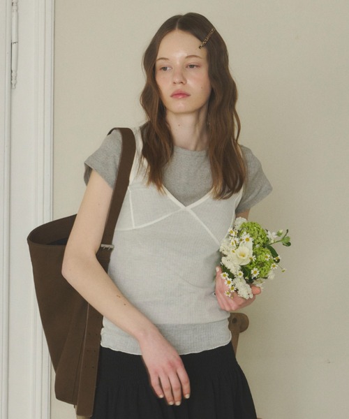 yo BIOTOP シアータンクトップ yo BIOTOP 】Sheer tank top シアータンクトップ - メルカリ