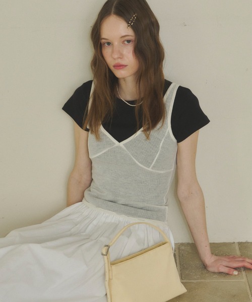 yo BIOTOP シアータンクトップ yo BIOTOP 】Sheer tank top シアータンクトップ - メルカリ