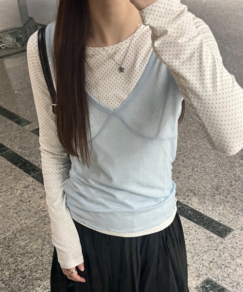 soft sheer tank top / ソフトシアータンクトップ（タンクトップ