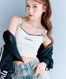 OLIVE des OLIVE | リボンロゴキャミ(キャミソール)