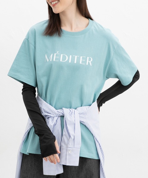 Honeys（ハニーズ）の「【ハニさら・接触冷感・吸水冷感・抗菌防臭・ＵＶカット】アームカバー内側メッシュ／６０ｃｍ（アームカバー・レディース・ブラック・FREE）」の3枚目の写真