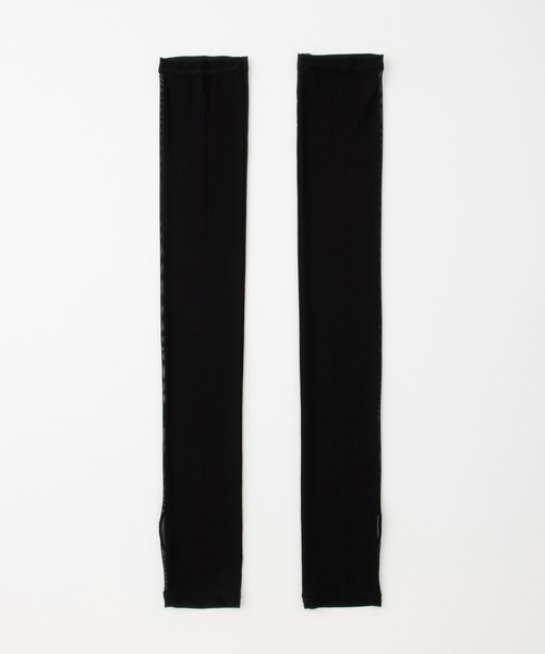 Honeys（ハニーズ）の「【ハニさら・接触冷感・吸水冷感・抗菌防臭・ＵＶカット】アームカバー内側メッシュ／６０ｃｍ（アームカバー・レディース・ブラック・FREE）」の9枚目の写真