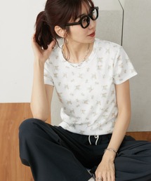 Auntie Rosa Holiday（アンティローザホリデー）の「サーマルフラワープリントTEE（Tシャツ/カットソー）」