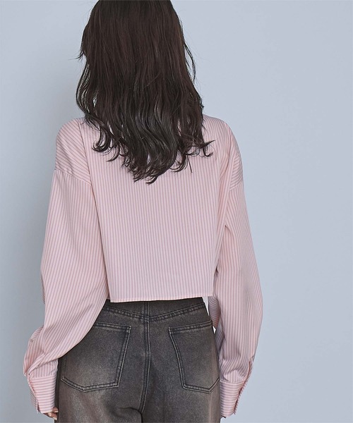 miette(ミエット)の「シャーリングショートシャツ(シャツ/ブラウス・レディース・ピンク系その他/ブルー系その他/ホワイト系その他/ブラック系その他・FREE)」の20枚目の写真