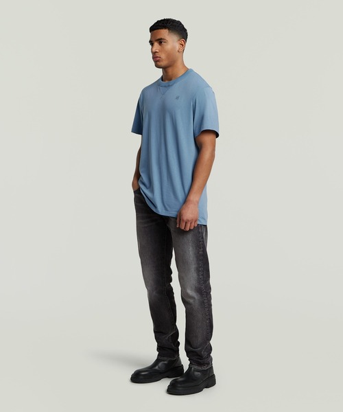G-STAR(ジースター)の「NIFOUS T-SHIRT/ベーシックデザインワンポイントロゴTシャツ(Tシャツ/カットソー・メンズ・ブルー系その他・SMALL/X-SMALL/LARGE/MEDIUM/X-LARGE)」の5枚目の写真