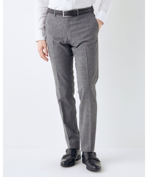 スーツセレクト　ウォッシャブル0タックテーパードパンツ SLIM TAPERED】【年間】ポリエステル0タックテーパードパンツ