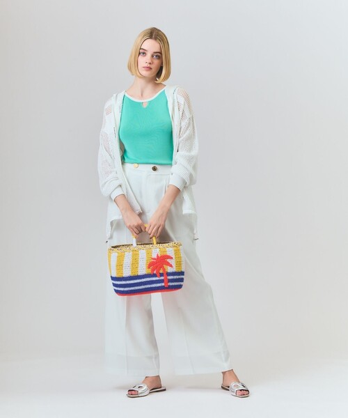 美品　GRACE CLASSグレースクラス　セットアップ　レース　ボーダー ボーダーメッシュフーディ（パーカー）｜GRACE CLASS（グレース