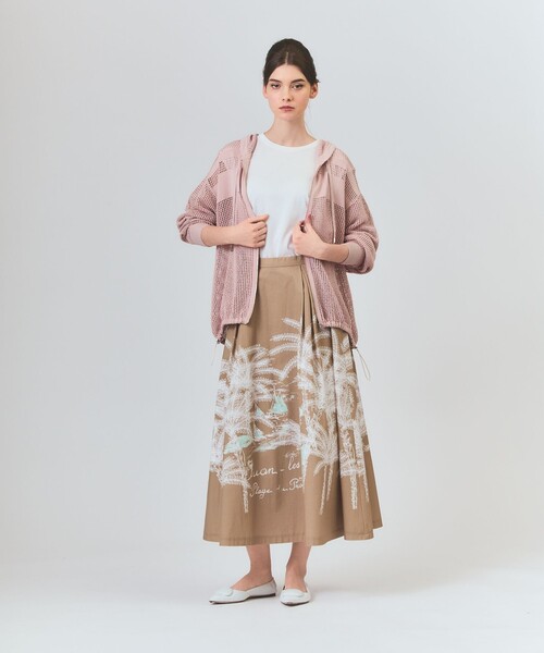 美品　GRACE CLASSグレースクラス　セットアップ　レース　ボーダー ボーダーメッシュフーディ（パーカー）｜GRACE CLASS（グレース