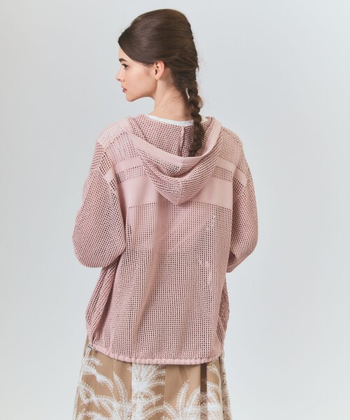 美品 GRACE CLASSグレースクラス セットアップ レース ボーダー ボーダーメッシュフーディ(パーカー)|GRACE CLASS(グレース
