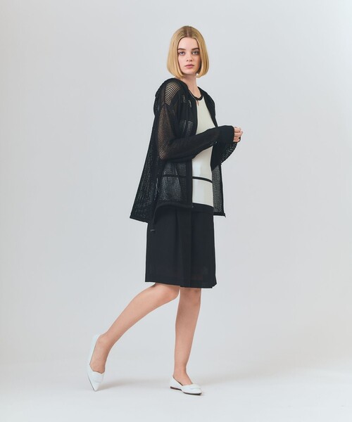グレースクラス メッシュニットフーディー ブラック パーカー メッシュニットフーディー / GRACE CONTINENTAL | GRACE