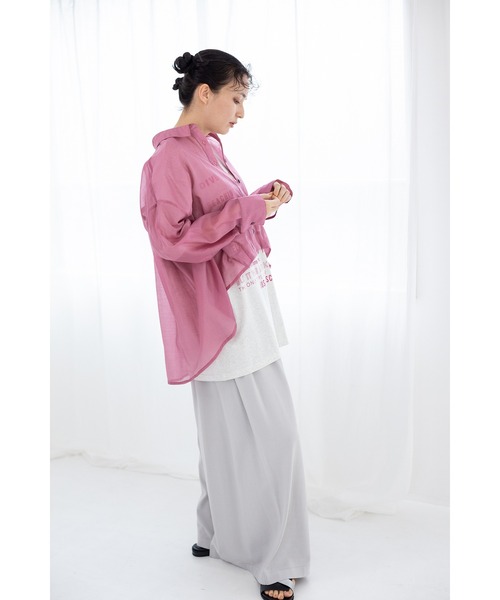 OSMOSIS（オズモーシス）の「ワイドギャザーニットパンツ（その他パンツ・レディース・ライトグレー/ダークグレー/ブルーグリーン/ブラック・ONE SIZE）」の22枚目の写真