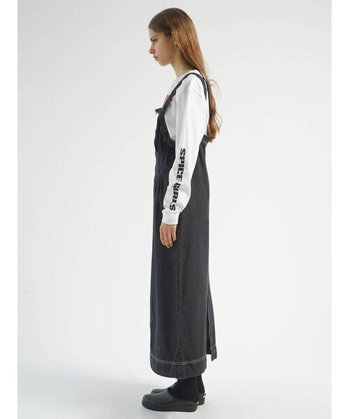 セール】FRONT ZIP DENIM JUMPER SKIRT（ワンピース）｜:ETHROF