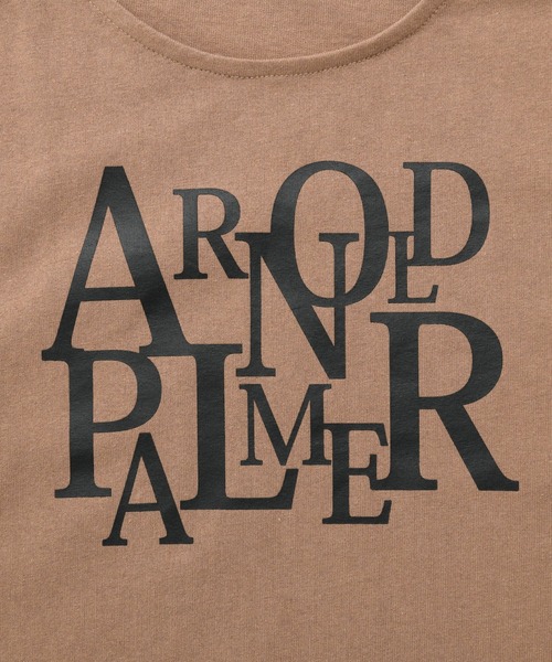 Arnold Palmer(アーノルドパーマー)の「ロゴプリント Aライン Tシャツ(Tシャツ/カットソー・レディース・ホワイト/ダークベージュ/ブラック・M/L/S)」の16枚目の写真